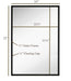 Vera 24" x 32" Rectangular Vanity Mirror with Modern Metal Frame-Frovial
