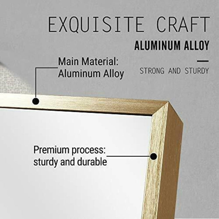 Vera 24" x 32" Rectangular Vanity Mirror with Modern Metal Frame-Frovial