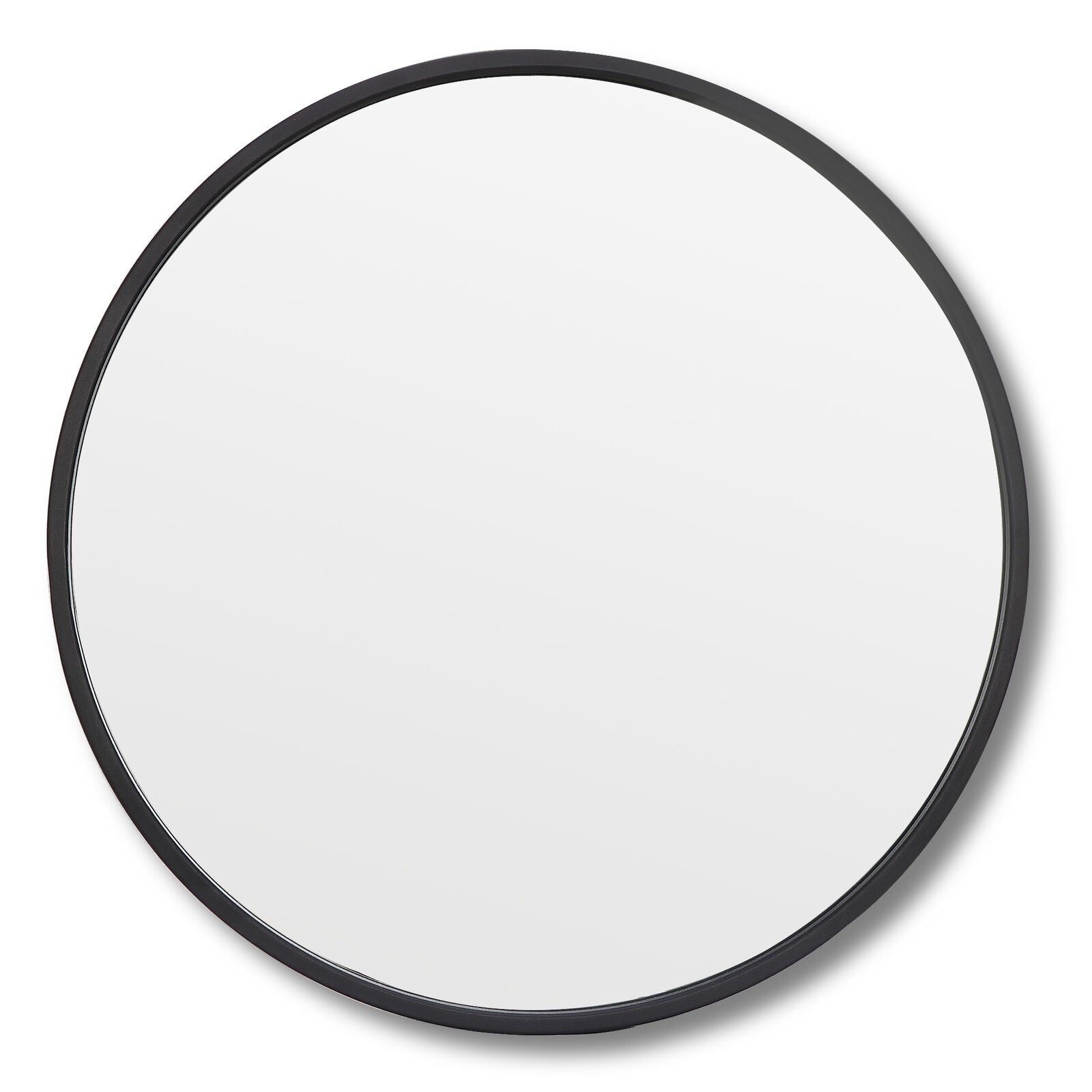 Vera 28" x 28" Round Vanity Mirror with Stainless Steel Frame-Frovial