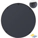 Vera 28" x 28" Round Vanity Mirror with Stainless Steel Frame-Frovial