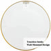 Vera 28" x 28" Round Vanity Mirror with Stainless Steel Frame-Frovial