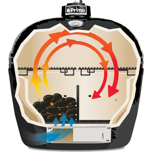 Primo Oval XXL 500 All-In-One Ceramic Charcoal Grill PGCXXLC-Frovial