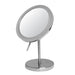 Round Freestanding Led 5X Magnified Mirror-Frovial