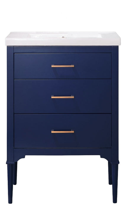 Mason 24" Single Sink Vanity with Porcelain Top-Frovial