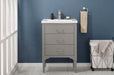 Mason 24" Single Sink Vanity with Porcelain Top-Frovial