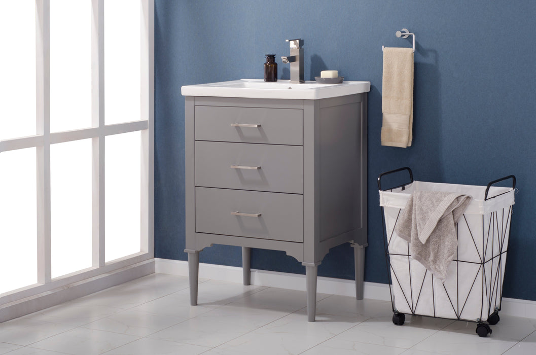 Mason 24" Single Sink Vanity with Porcelain Top-Frovial