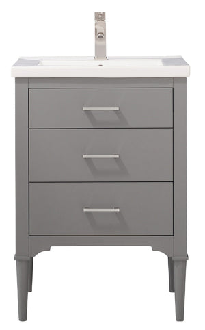 Mason 24" Single Sink Vanity with Porcelain Top-Frovial