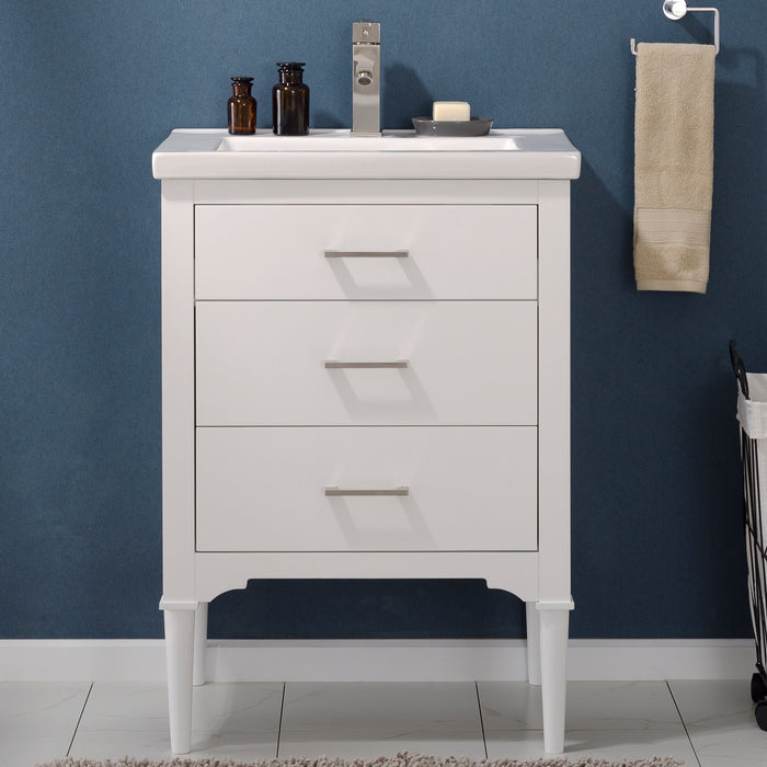 Mason 24" Single Sink Vanity with Porcelain Top-Frovial