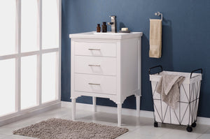 Mason 24" Single Sink Vanity with Porcelain Top-Frovial
