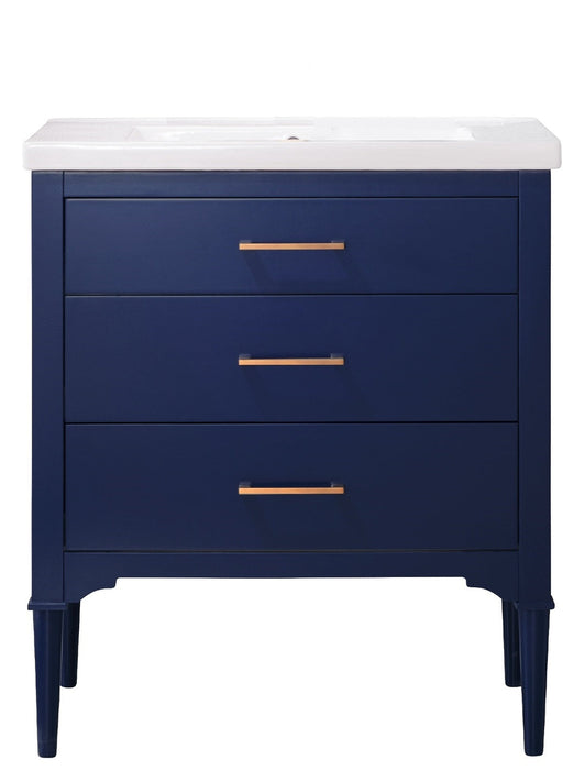 Mason 30" Single Sink Vanity with Porcelain Top-Frovial
