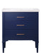 Mason 30" Single Sink Vanity with Porcelain Top-Frovial
