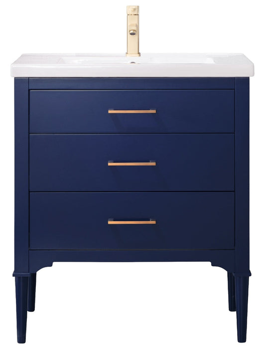 Mason 30" Single Sink Vanity with Porcelain Top-Frovial