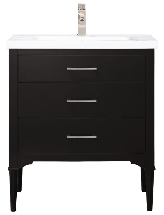 Mason 30" Single Sink Vanity with Porcelain Top-Frovial