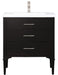 Mason 30" Single Sink Vanity with Porcelain Top-Frovial