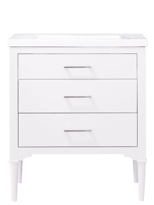 Mason 30" Single Sink Vanity with Porcelain Top-Frovial