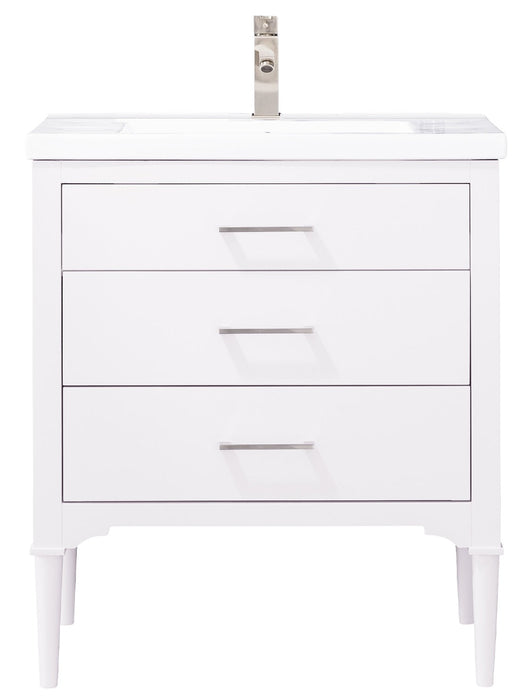 Mason 30" Single Sink Vanity with Porcelain Top-Frovial