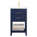 Cara 20" Single Sink Vanity with Porcelain Top-Frovial