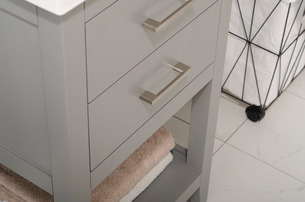 Cara 20" Single Sink Vanity with Porcelain Top-Frovial