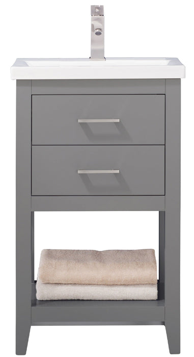 Cara 20" Single Sink Vanity with Porcelain Top-Frovial
