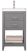 Cara 20" Single Sink Vanity with Porcelain Top-Frovial