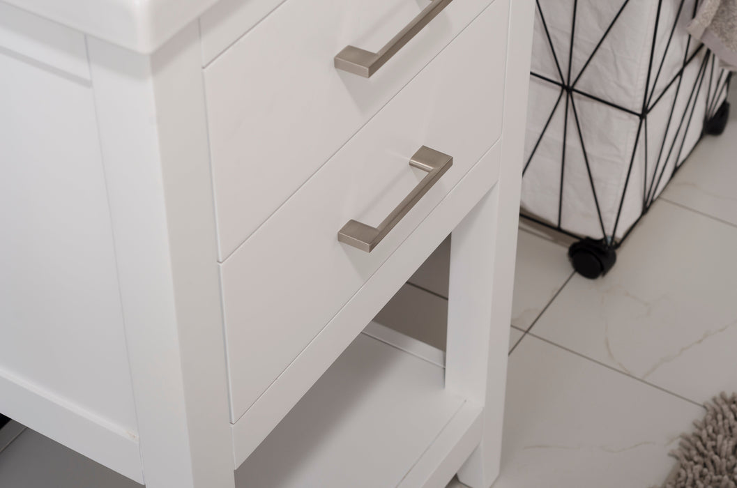 Cara 20" Single Sink Vanity with Porcelain Top-Frovial