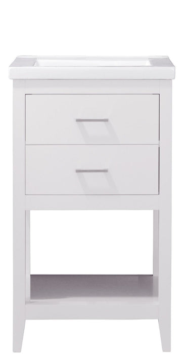 Cara 20" Single Sink Vanity with Porcelain Top-Frovial