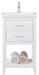 Cara 20" Single Sink Vanity with Porcelain Top-Frovial