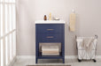 Cara 24" Single Sink Vanity with Porcelain Top-Frovial