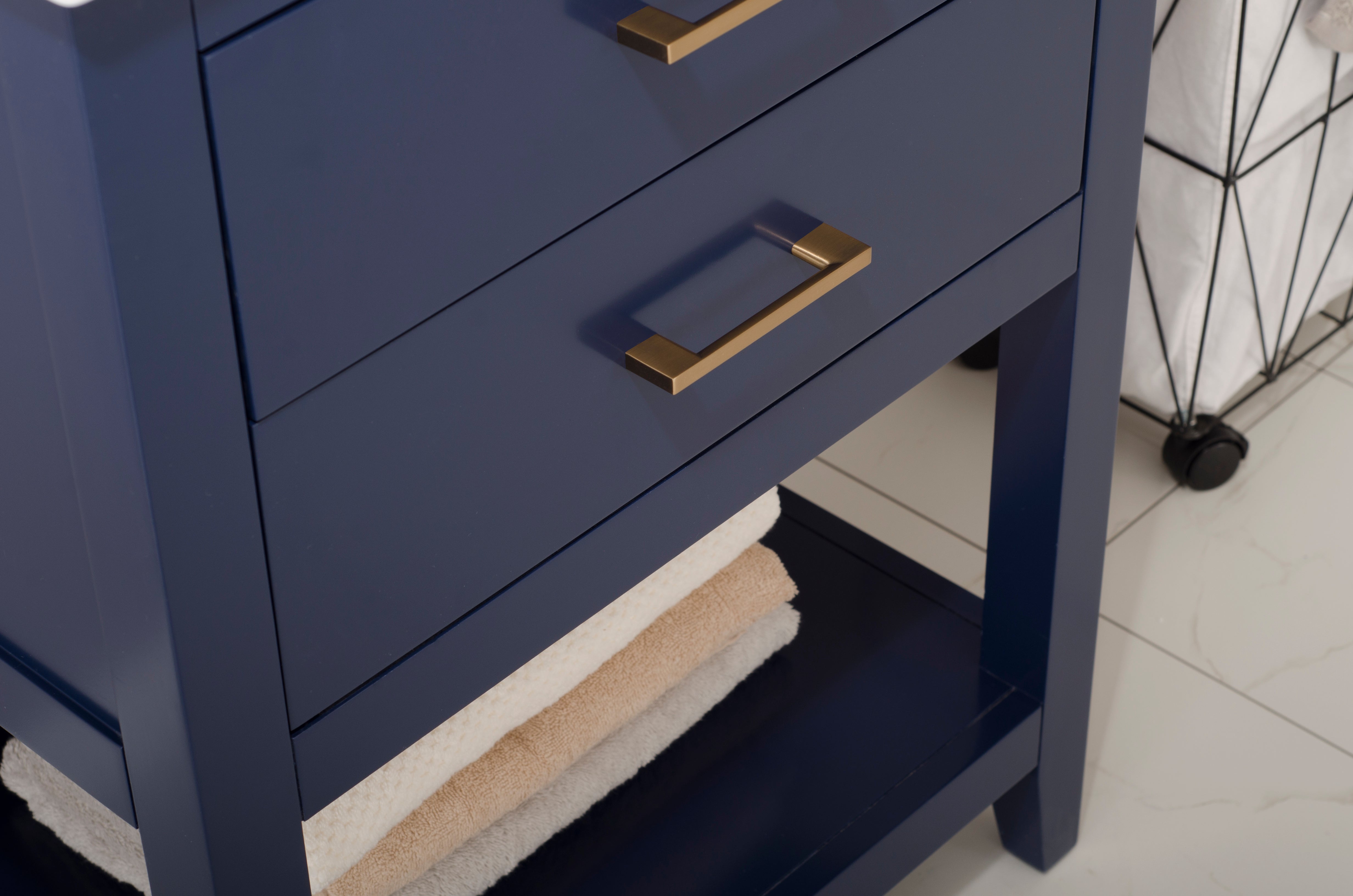 Cara 24" Single Sink Vanity with Porcelain Top-Frovial