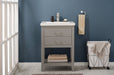 Cara 24" Single Sink Vanity with Porcelain Top-Frovial