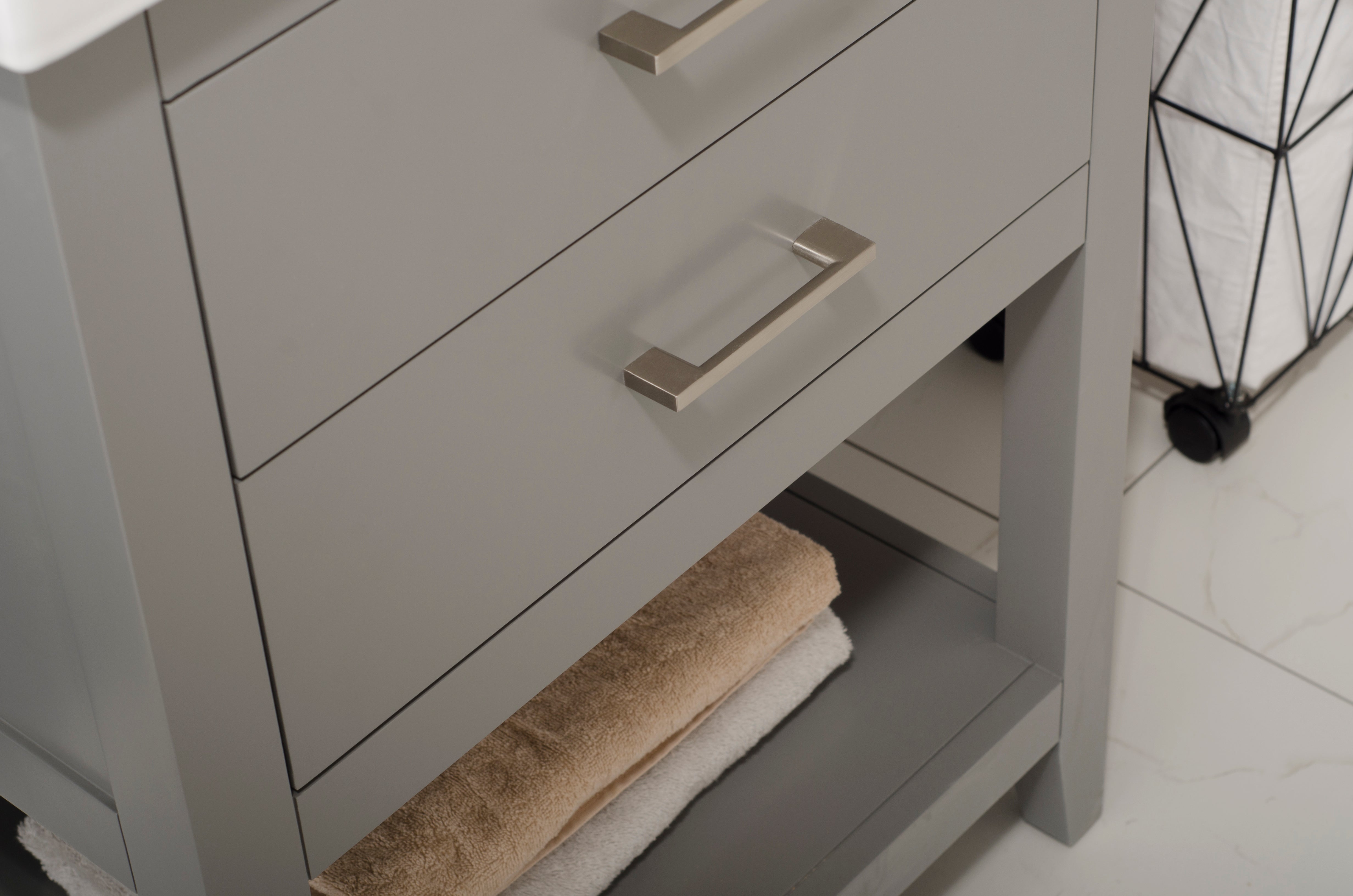 Cara 24" Single Sink Vanity with Porcelain Top-Frovial