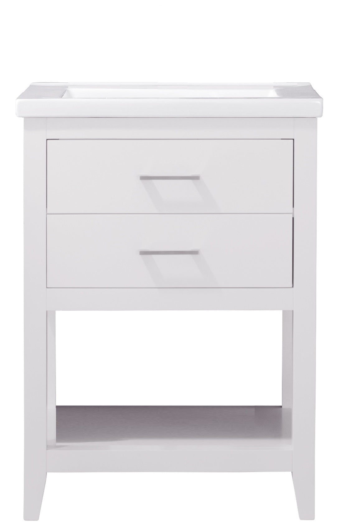 Cara 24" Single Sink Vanity with Porcelain Top-Frovial