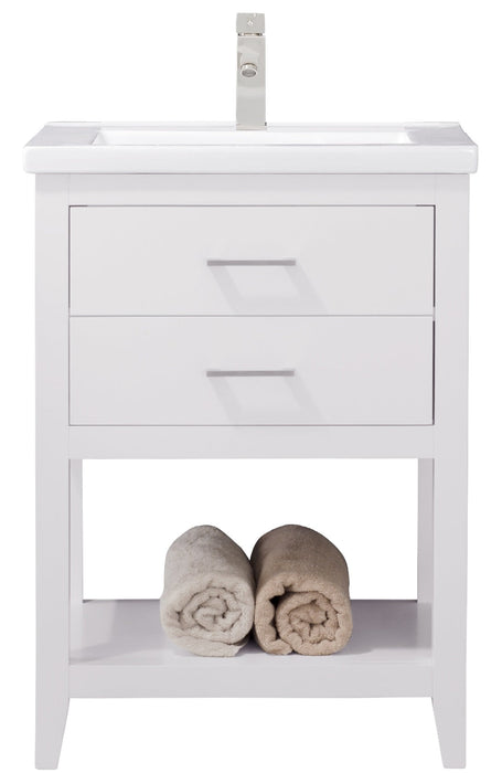 Cara 24" Single Sink Vanity with Porcelain Top-Frovial