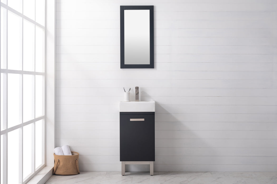 Stella 16.5" Single Sink Vanity with Porcelain Top-Frovial