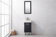 Stella 16.5" Single Sink Vanity with Porcelain Top-Frovial