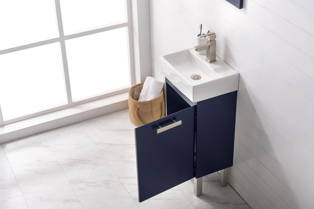 Stella 16.5" Single Sink Vanity with Porcelain Top-Frovial