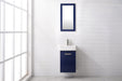 Stella 16.5" Single Sink Vanity with Porcelain Top-Frovial