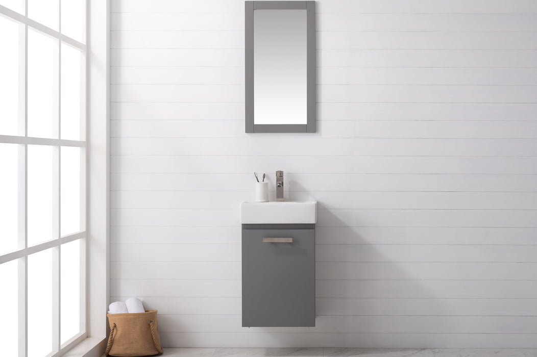 Stella 16.5" Single Sink Vanity with Porcelain Top-Frovial