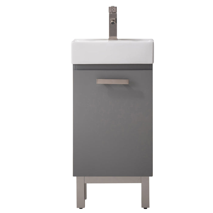 Stella 16.5" Single Sink Vanity with Porcelain Top-Frovial