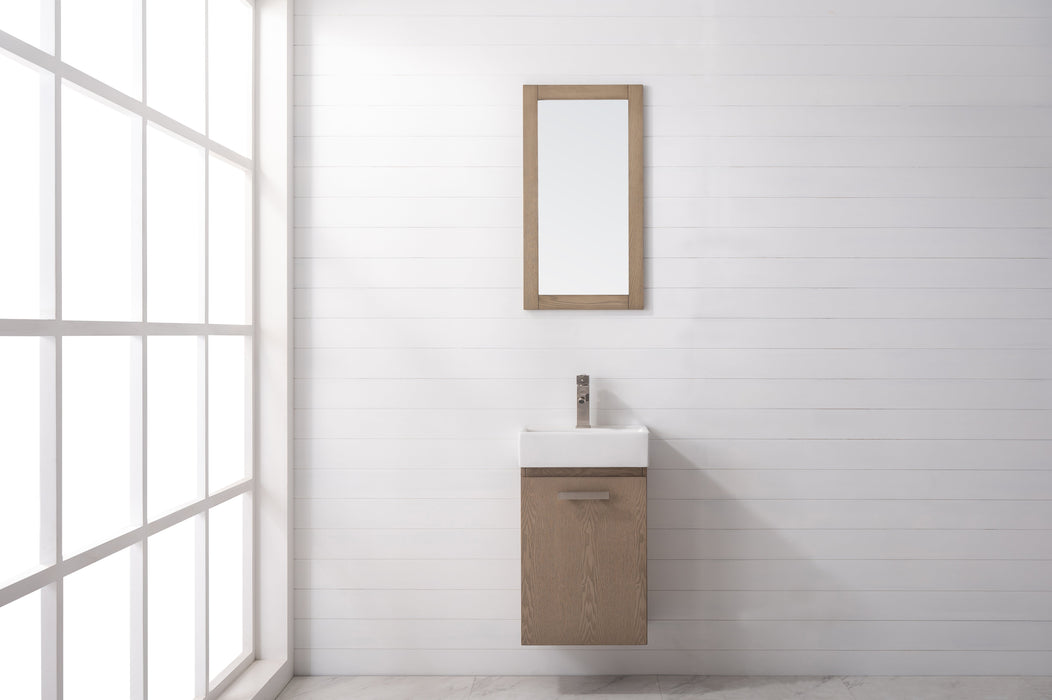 Stella 16.5" Single Sink Vanity with Porcelain Top-Frovial