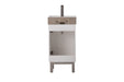 Stella 16.5" Single Sink Vanity with Porcelain Top-Frovial