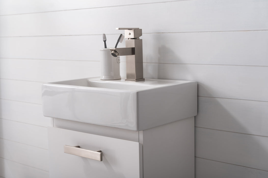 Stella 16.5" Single Sink Vanity with Porcelain Top-Frovial