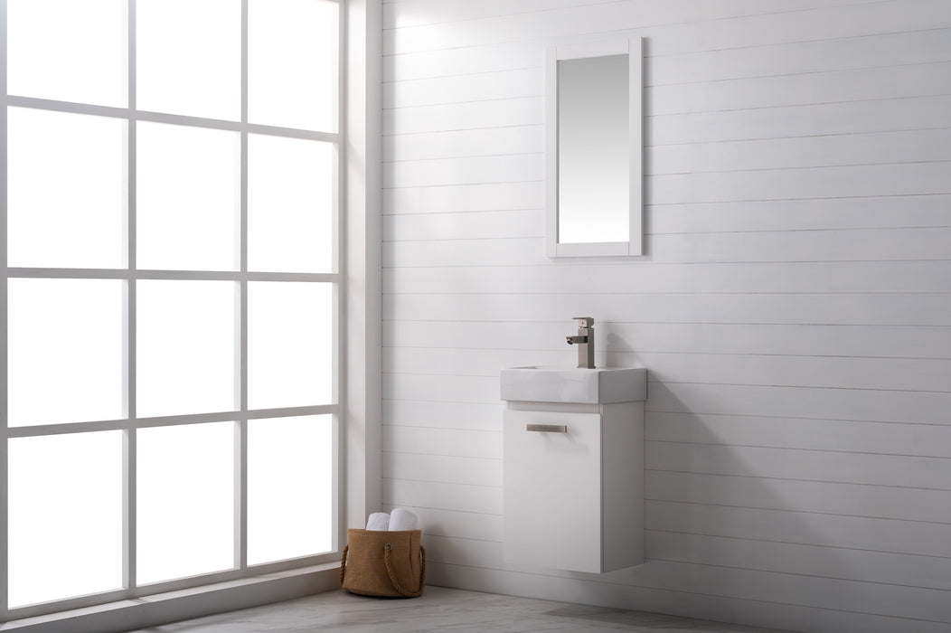 Stella 16.5" Single Sink Vanity with Porcelain Top-Frovial