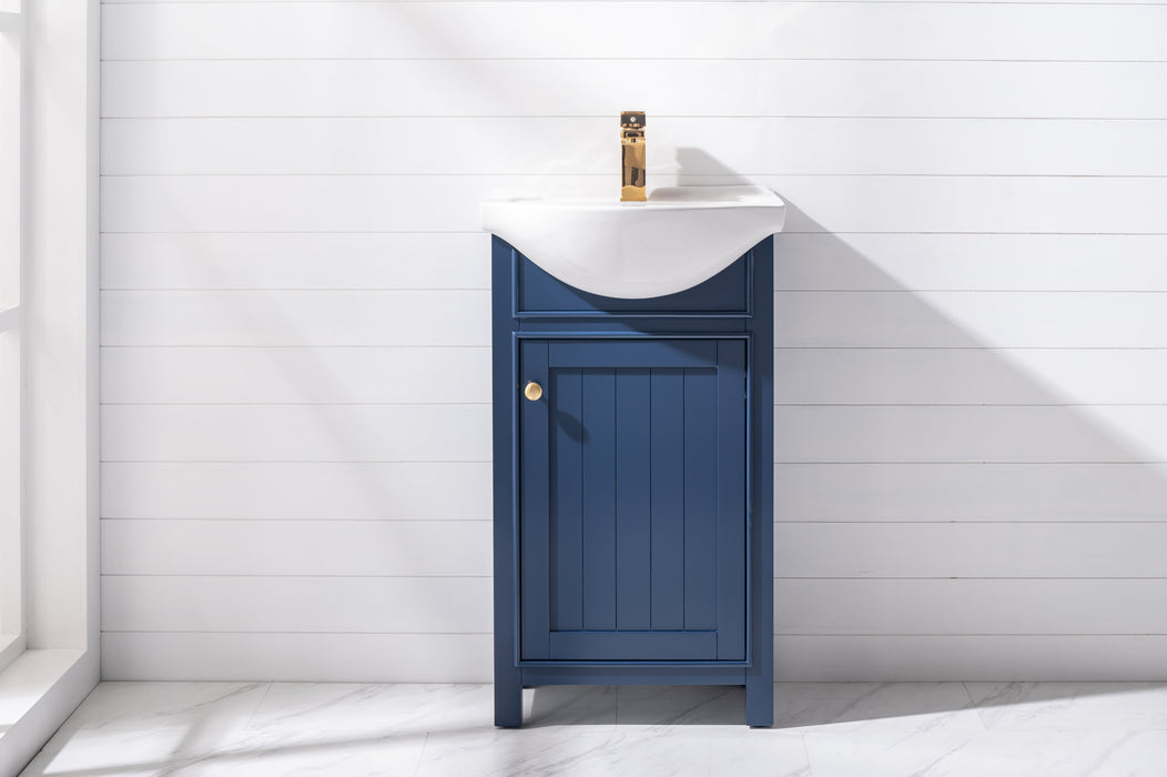 Marian 20" Single Sink Vanity with Porcelain Top-Frovial