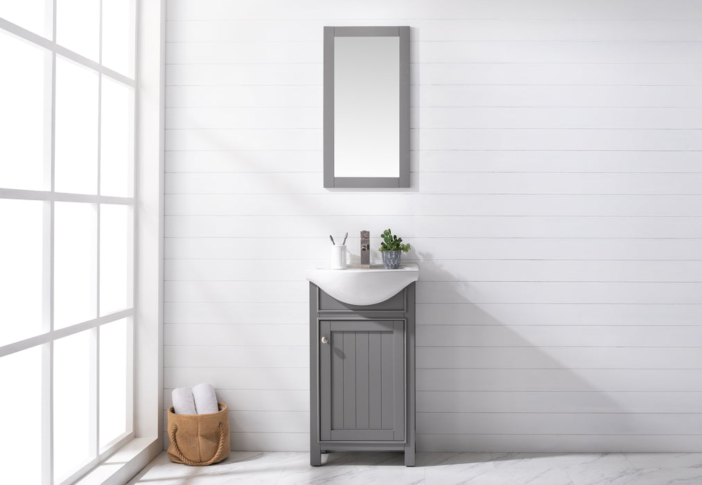 Marian 20" Single Sink Vanity with Porcelain Top-Frovial