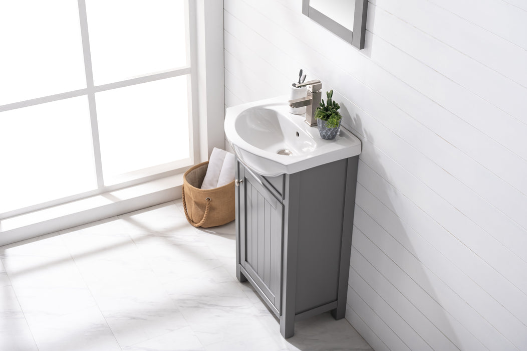 Marian 20" Single Sink Vanity with Porcelain Top-Frovial