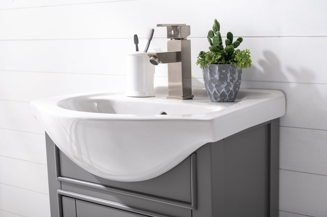 Marian 20" Single Sink Vanity with Porcelain Top-Frovial