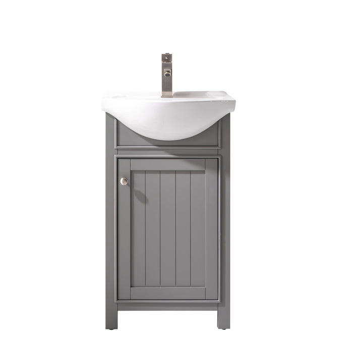 Marian 20" Single Sink Vanity with Porcelain Top-Frovial