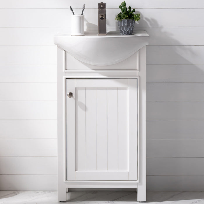 Marian 20" Single Sink Vanity with Porcelain Top-Frovial
