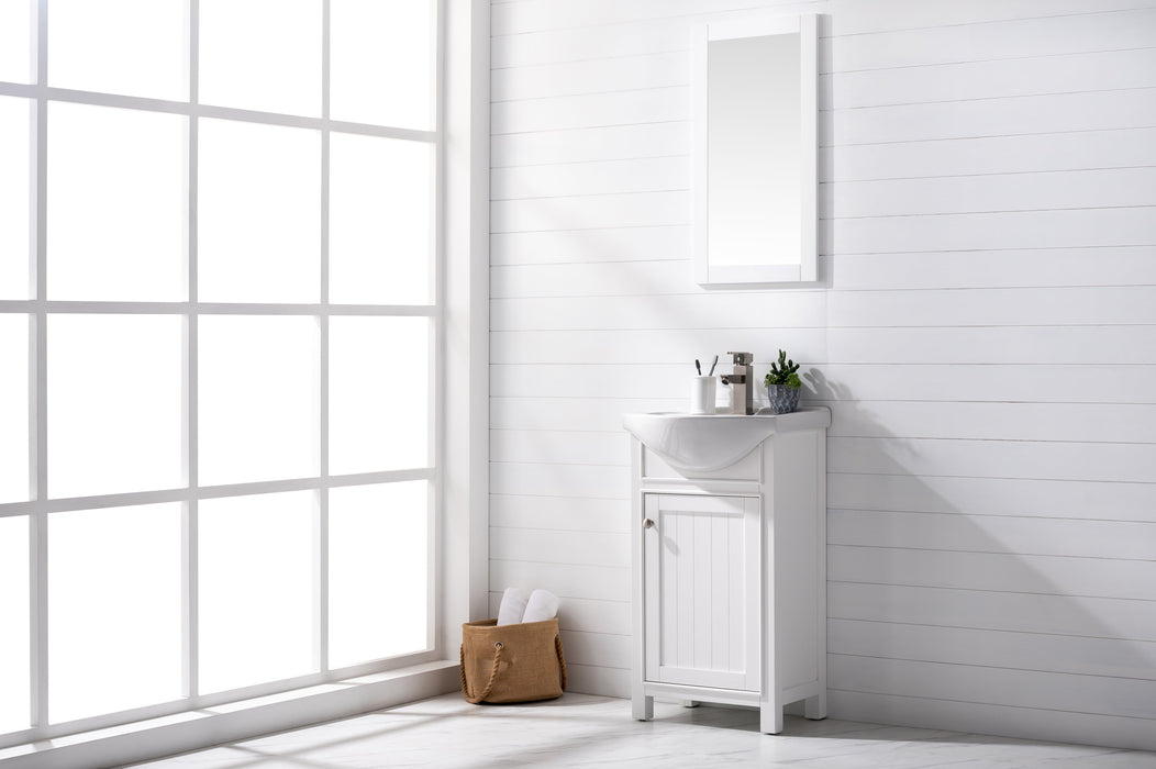 Marian 20" Single Sink Vanity with Porcelain Top-Frovial